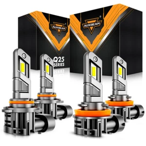 AUXBEAM Canbus H11 9005 LED Headlight Bulb High Low Beam Combo 140W Super Bright - Picture 1 of 15