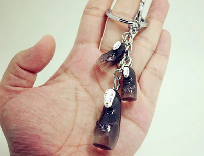 Spirited Away No Face Kaonashi Figure Pendant Keychain Keyring New Gift - Image 1 of 2