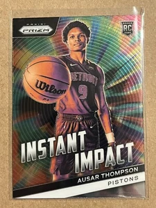 2023-24 Panini Prizm #2 Ausar Thompson Instant Impact Prizms RC Pistons - Picture 1 of 2