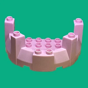Lego Duplo Schloß Cinderella Halbkreis Turm Zinne Rosa #D/6 - Bild 1 von 1