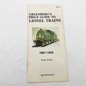 Greenberg's Price Guide To Lionel Trains 1901-1942 Pocket Edition 1979 1st Edtn - Picture 1 of 5