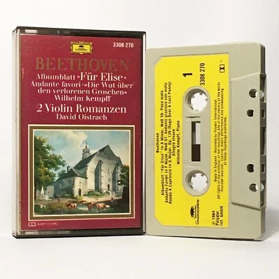 Beethoven - "Für Elise"/2 Violin Romances - V. RARE 1977 Cassette - DG 3308 270 - Image 1 of 4