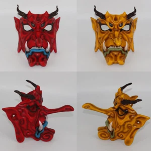 Japanische Vintage Tengu Maske langnasiger Kobold Hannya Noh Kabuki Teufel Dämon Maske - Bild 1 von 9