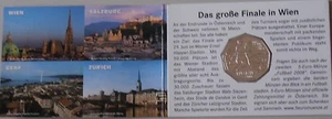 manueduc 5 EUROS AUSTRIA 2008 EURO EUROPEAN SILVER DRIBBLING card NEW - Picture 1 of 1