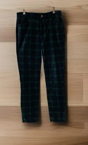 NEW Talbots Pants Size 4 Black Watch Tartan Plaid High Waist Straight Easy Care - Picture 1 of 19
