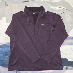 OUTDOOR RESEARCH Damenpullover pflaumenlila Vigor Reißverschluss Waffelgitter lila 1X - Bild 1 von 4