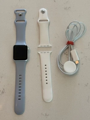 Apple Watch Series 3 GPS 38mm (Aluminum Case - Silver) w/ 2 Sport Wristbands - Image 1 of 4