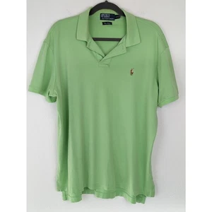 Polo Ralph Lauren Shirt Pony Pima Interlock Cotton Classic Preppy Green Size L - Picture 1 of 12
