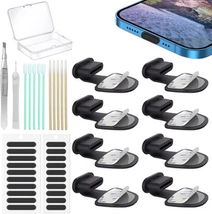 8PCS USB Type C Anti Dust Plugs Cover, C-Type Port Plug, C Black - Picture 1 of 7