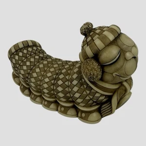 John Biccard Chomdeley Chumley Sculpture Caterpillar Art Crushed Marble - Bild 1 von 8