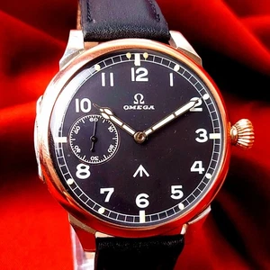 Vintage Wristwatch Marriage Swiss Mechanical Men's Watch Military Style Serviced - Picture 1 of 17