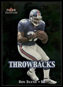 2000 Fleer Tradition #3 T Ron Dayne Throwbacks New York Giants NM+ - Bild 1 von 2