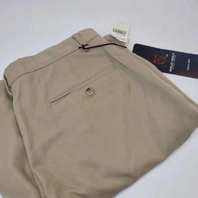 Polo Golf Ralph Lauren Tan Pleated Chino/Golf Shorts New, Size 32 - Image 1 of 4