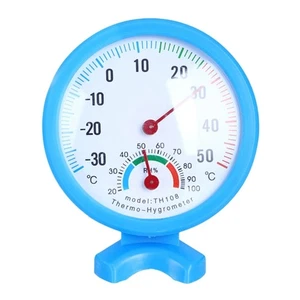 Indoor Thermometer Hygrometer Analog- 2 in 1 Temperature Humidity Monitor Gauge - Picture 1 of 6