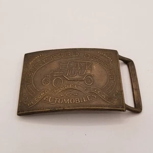 Vintage Henry Ford Detroit Automobiles Model T Record Year Buckle PC 2020340010 - Picture 1 of 9
