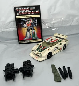 G1 Transformers Autobot WHEELJACK Near Complete w/Instruction Booklet 1982 - Picture 1 of 17