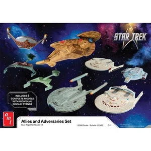 AMT 1:2500 Star Trek Adversaries and Allies Ship Set Model Kit AMT1443 - Picture 1 of 1