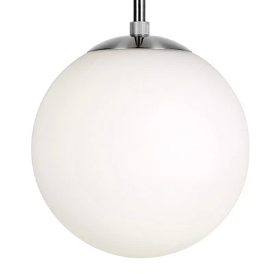 Forte Lighting 2746-01 Selene 8"W Mini Pendant - Nickel - Image 1 of 4