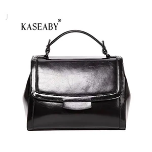 Borsa a tracolla Kaseaby nera donna piccola ecopelle manico superiore borsetta borsetta - Foto 1 di 9