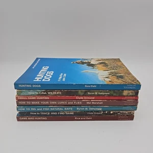 Ein Outdoor Leben Buch Vintage Konvolut 7 Jagd Angel Bücher Taschenbuch 70er Jahre - Bild 1 von 6