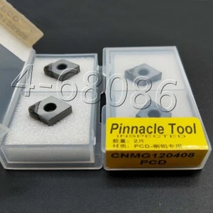 2 piezas CNMG120408 PCD / CNMG432 PCD usado para aluminio diamante (PCD) carburo INSERTAR - Imagen 1 de 5