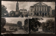 1954s Weimar DDR East Germany RPPC Postcard Cover Historic Buildings