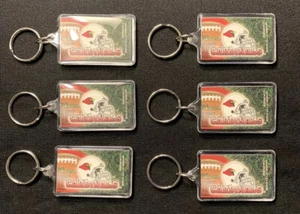 ARIZONA CARDINALS 1995 NFL KEY CHAINS MADE IN USA BY WINCRAFT LOT OF 6 - Picture 1 of 2