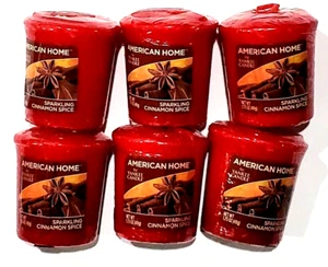 6 Pack American Home By Yankee Candle Sparkling Cinnamon Spice Mini Candles - Picture 1 of 1
