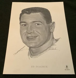 Union Oil 1962-63 Los Angeles Blades Edward Diachuk hockey - Imagen 1 de 5