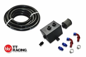 TANQUE DE LATA DE CAPTURA DE ACEITE DE ALUMINIO NEGRO DE 2 LITROS AN-10 con KIT DE ACCESORIOS Y MANGUERA DE COMBUSTIBLE - Imagen 1 de 11