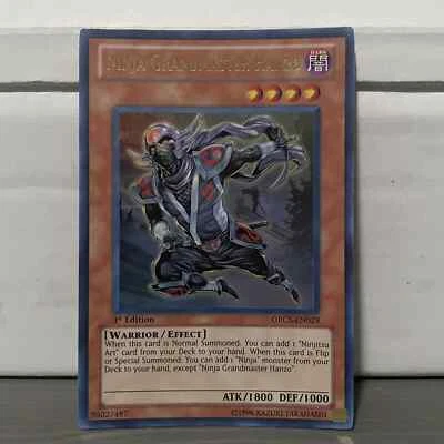 1ST EDITION NINJA GRANDMASTER HANZO 1996 ORCS-EN029 YUGIOH CARD (LP/MP) - Image 1 of 2