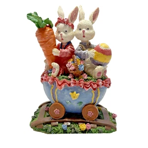 Easter Decor - Bunnies on Rail Easter Collection 62101 Three Hands Corp - Picture 1 of 12