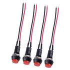 2x 12V Red Round Cap 2 Wires Momentary Press Push Button Switch fit for Car lq