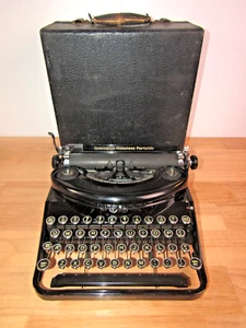 Antique 1937 Remington Noiseless Portable Typewriter w/Case #N106484 - Picture 1 of 22