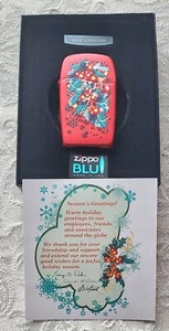 Rare Limited Edition 2008 Zippo Blu Lighter Customer Christmas Gift Collectible - Picture 1 of 12