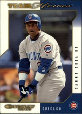 2003 Donruss Team Heroes Glossy Chicago Cubs Baseball Card #114 Sammy Sosa