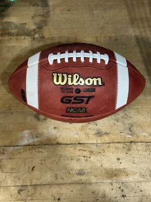 Wilson GST Full-Size Red NFL Panel Color Leather NFHS / NCAA Football - NEW - Image 1 of 4