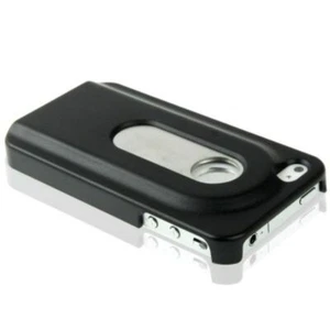 Futerał ochronny Hard Case Etui Otwieracz do butelek do telefonu komórkowego iPhone 4 i 4S Czarny - Zdjęcie 1 z 4
