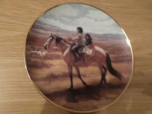 FRANKLIN MINT SAMMLERTELLER KINDER DER SONNE INDIANER INDIANER - Bild 1 von 3