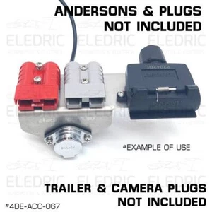 Anderson Plug 50 Amp Flat 7 Pin Trailer Socket Camera Mount Bracket Only - 067 - Picture 1 of 11
