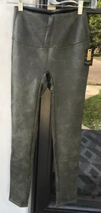 DG2 Diane Gilman PXS Slim &Sleek Coated Leggings Moss Green Tummy Control NWT 05 - Picture 1 of 7