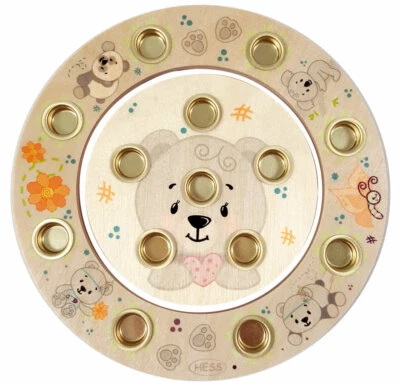 Hess Geburtstagsringe Bär Ø16cm Geburtstagskranz Kinderparty 15648 NEU - Bild 1 von 2