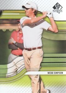 2012 Upper Deck SP Authentic Golf Rookie Extended #R12 Webb Simpson