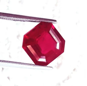 Piedra preciosa suelta certificada 8,70 quilates corte cenicero rubí rojo natural con regalo gratis - Imagen 1 de 6