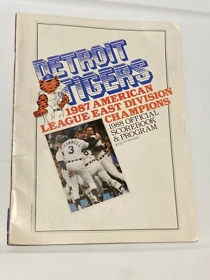 1988 Detroit Tigers vs Kansas City Royals Official Scorebook & Program UNSCORED  - Image 1 of 4
