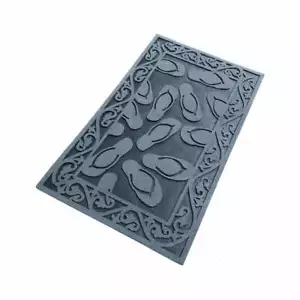 Shoe Scraper Doormat Stylish Indoor Outdoor Floor Mat Entrance Rug with Grit 2 - Picture 1 of 13