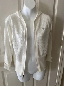 Girl's hoodie cardigan zipper Cherokee ivory color Girl size XL - Picture 1 of 4