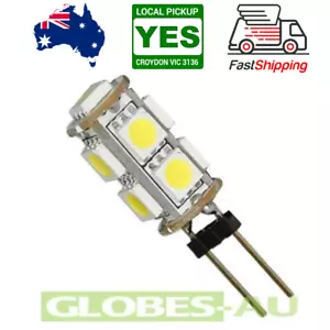 5x 12V G4 LED LIGHT COOL WHITE 5050 9 SMD Cabinet Camper Bulb Globe Garden - Picture 1 of 2