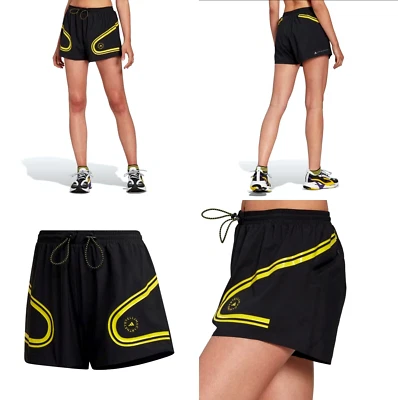 ADIDAS BY STELLA MCCARTNEY TRUEPACE PANTALONES CORTOS PARA CORRER NEGRO/AMARILLO TALLA L PARA MUJER Foto 1 de 4
