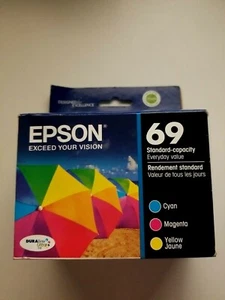 Epson 69 Ultra Cyan/Magenta/Yellow Ink Cartridges, Pack Of 3, T06952 - Picture 1 of 5
